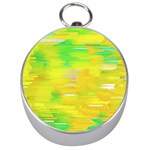 Colorful Multicolored Maximalist Abstract Design Silver Compasses Front