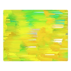 Colorful Multicolored Maximalist Abstract Design One Side Premium Plush Fleece Blanket (large)