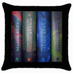 Vintage Collection Book Throw Pillow Case (black)