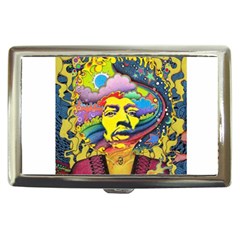 Psychedelic Rock Jimi Hendrix Cigarette Money Case by Jancukart