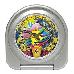 Psychedelic Rock Jimi Hendrix Travel Alarm Clock