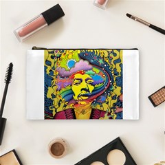 Psychedelic Rock Jimi Hendrix Cosmetic Bag (medium)