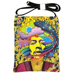 Psychedelic Rock Jimi Hendrix Shoulder Sling Bag