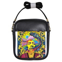 Psychedelic Rock Jimi Hendrix Girls Sling Bag