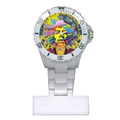 Psychedelic Rock Jimi Hendrix Plastic Nurses Watch by Jancukart