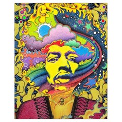 Psychedelic Rock Jimi Hendrix Drawstring Bag (small) by Jancukart