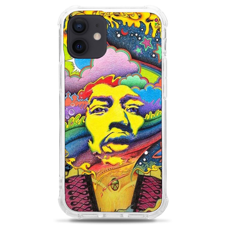 Psychedelic Rock Jimi Hendrix iPhone 12 mini TPU UV Print Case	