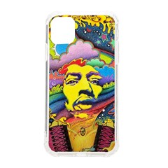 Psychedelic Rock Jimi Hendrix Iphone 11 Tpu Uv Print Case by Jancukart