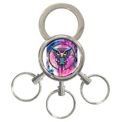 Owl Dreamcatcher 3-ring Key Chain