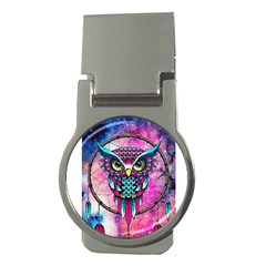 Owl Dreamcatcher Money Clips (round) 