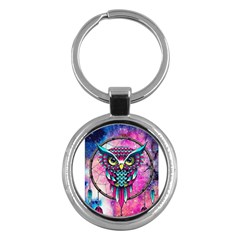 Owl Dreamcatcher Key Chain (round) by Jancukart