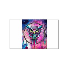 Owl Dreamcatcher Sticker (rectangular) by Jancukart