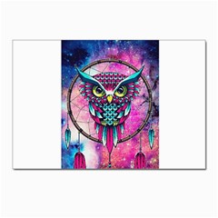 Owl Dreamcatcher Postcards 5  X 7  (pkg Of 10) by Jancukart