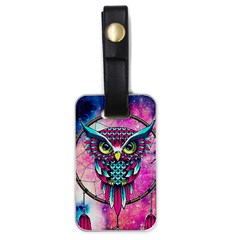 Owl Dreamcatcher Luggage Tag (one Side)