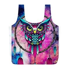 Owl Dreamcatcher Full Print Recycle Bag (l)