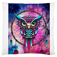 Owl Dreamcatcher Standard Premium Plush Fleece Cushion Case (two Sides)