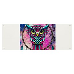 Owl Dreamcatcher Banner And Sign 8  X 3  by Jancukart