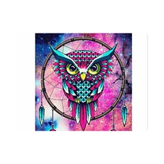 Owl Dreamcatcher One Side Premium Plush Fleece Blanket (mini)