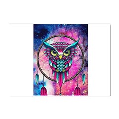 Owl Dreamcatcher Crystal Sticker (a4)