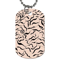 Leaves Plants Poster Drawing Dog Tag (one Side)