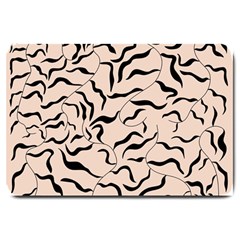 Leaves Plants Poster Drawing Large Doormat by Ravend