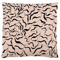 Leaves Plants Poster Drawing Large Cushion Case (one Side) by Ravend