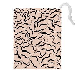 Leaves Plants Poster Drawing Drawstring Pouch (4xl) by Ravend