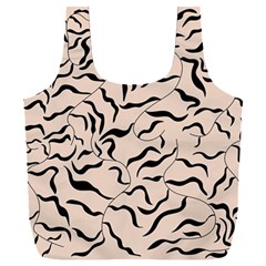 Leaves Plants Poster Drawing Full Print Recycle Bag (xxxl) by Ravend