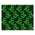 Branches Nature Green Leaves Sheet Premium Plush Fleece Blanket (Large) 80 x60  Blanket Front