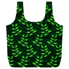 Branches Nature Green Leaves Sheet Full Print Recycle Bag (xxxl) by Ravend