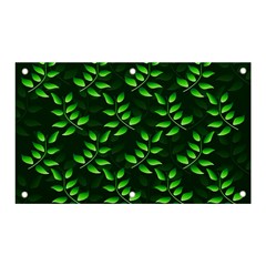 Branches Nature Green Leaves Sheet Banner And Sign 5  X 3  by Ravend