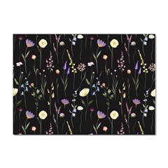 Flowers Floral Pattern Floral Print Sticker A4 (10 Pack) by Ravend