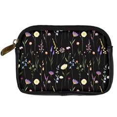 Flowers Floral Pattern Floral Print Digital Camera Leather Case by Ravend