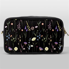 Flowers Floral Pattern Floral Print Toiletries Bag (one Side) by Ravend