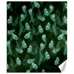 Plants Leaves Flowers Pattern Canvas 20  X 24  by Ravend