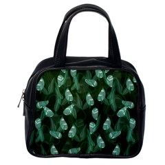 Plants Leaves Flowers Pattern Classic Handbag (one Side) by Ravend