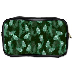 Plants Leaves Flowers Pattern Toiletries Bag (two Sides) by Ravend