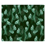 Plants Leaves Flowers Pattern One Side Premium Plush Fleece Blanket (Small) 50 x40  Blanket Front