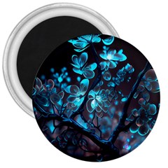 Art Ai Generated Cherry Blossom Blossoms 3  Magnets by Ravend