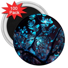 Art Ai Generated Cherry Blossom Blossoms 3  Magnets (100 Pack) by Ravend