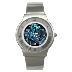 Art Ai Generated Cherry Blossom Blossoms Stainless Steel Watch by Ravend