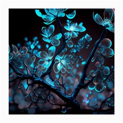 Art Ai Generated Cherry Blossom Blossoms Medium Glasses Cloth (2 Sides) by Ravend