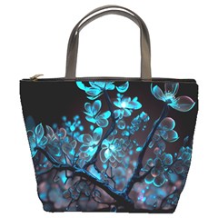 Art Ai Generated Cherry Blossom Blossoms Bucket Bag by Ravend