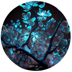 Art Ai Generated Cherry Blossom Blossoms Wooden Bottle Opener (round) by Ravend