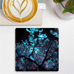 Art Ai Generated Cherry Blossom Blossoms Uv Print Square Tile Coaster  by Ravend