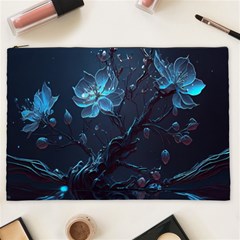 Ai Generated Cherry Blossom Blossoms Art Cosmetic Bag (xxl) by Ravend