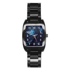 Ai Generated Cherry Blossom Blossoms Art Stainless Steel Barrel Watch by Ravend