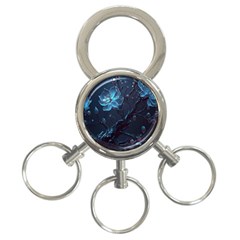 Ai Generated Cherry Blossom Blossoms Art 3-ring Key Chain by Ravend