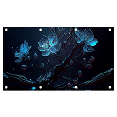 Ai Generated Cherry Blossom Blossoms Art Banner And Sign 7  X 4  by Ravend