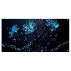 Ai Generated Cherry Blossom Blossoms Art Banner And Sign 8  X 4  by Ravend